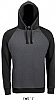 Sudadera Unisex Bicolor Seattle Sols - Color Antracita Mezcla / Negro